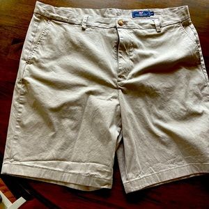 Khaki shorts flat front